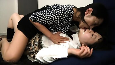 Grandma And Granddaughter Kiss