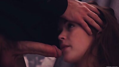 Sexy Teen Blows Her Stepdad While Step Moms Gone