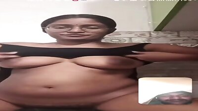 Horney unmarried girl showing her boobs and pussy On video call