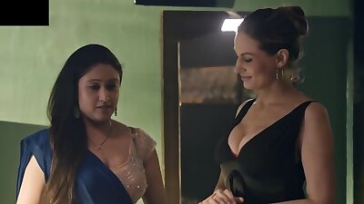 Horny white housewife explores lesbian romance desi style Indian web series