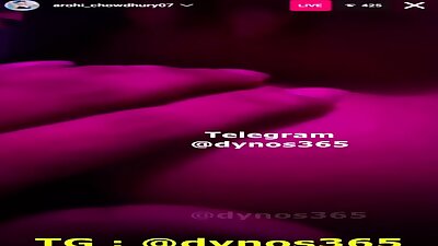 Indian Insta Influencer Arohi Chowdhury Lesbian  Threesome Live Show