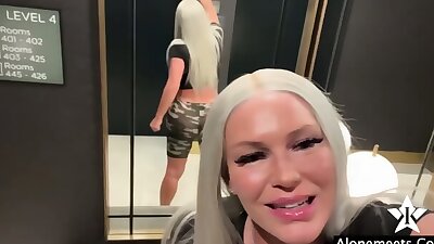Kaden Kole Busty Blonde MILF Lets Her Stepsons Friend Creampie Her