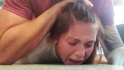 Submissive brunette gets anal