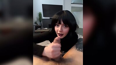 Big Ass Goth Stepmom Gets Huge Creampie