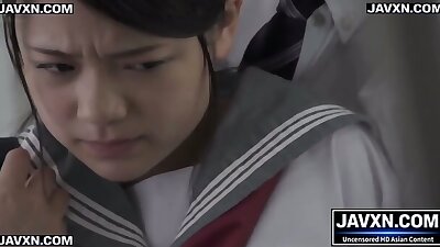 Shy Japanese Australian Teen Gets Fucked On The Public Bus Decensored