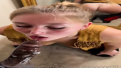 Gorgeous Blonde Teen Cowgirl Showing Off Her BBC Riding Skills