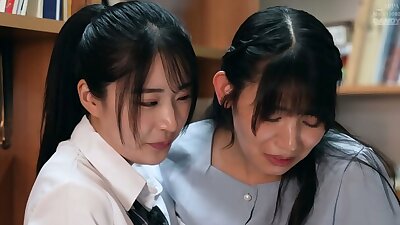 Lesbian Schoolgirl in The Library